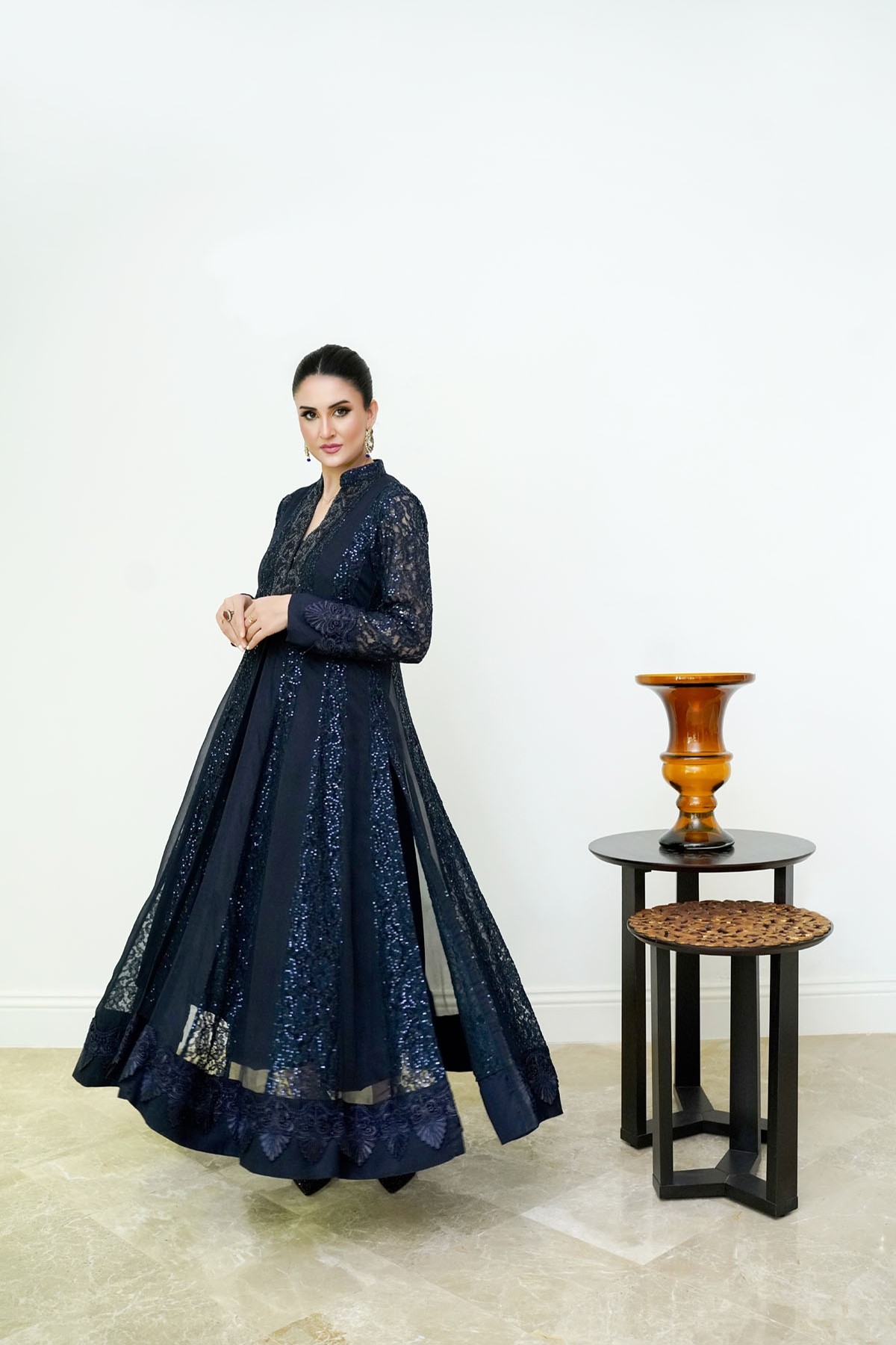 white christmas dresses Farida Hassaan Chicken Kari Luxury Lawn Collection 2024 – Wearza